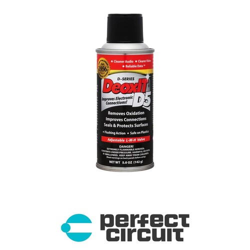 Hosa D5S-6 CAIG DeoxIT D5 5% Spray 5oz Contact CLEANER - NEW - PERFECT CIRCUIT