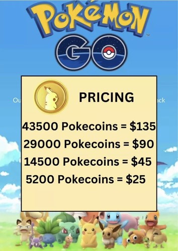Cheap And Safe Pokecoins 14,500✨ Contact First