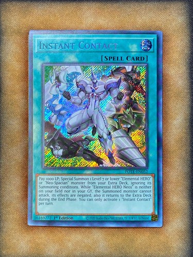Yugioh Instant Contact POTE-EN052 Secret Rare 1st Ed NM