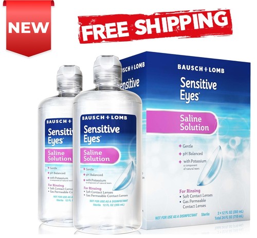 Contact Lens Solution by Bausch & Lomb, Sensitive Eyes Solution (Twin Pack)