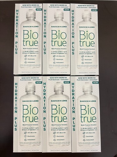 Biotrue Multi-Purpose Contact Lens Solution 60 oz Clean Disinfect 6 x 10 oz