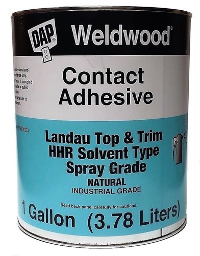 DAP Weldwood Contact Adhesive Top & Trim HHR Solvent Type Spray Grade 1 GALLON