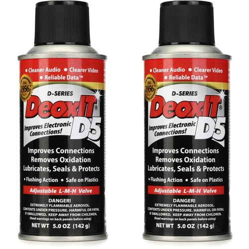 CAIG Laboratories DeoxIT D5 Contact Cleaner 5% Solutions (2 Pack)