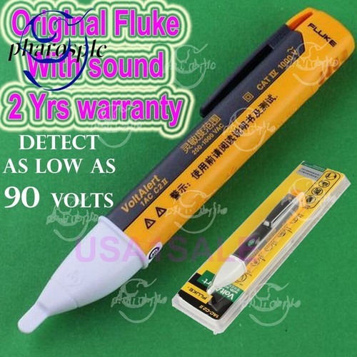 Fluke 1AC-C2II VoltAlert Non-Contact Voltage Detector Pen Tester W/sound 1AC-C2